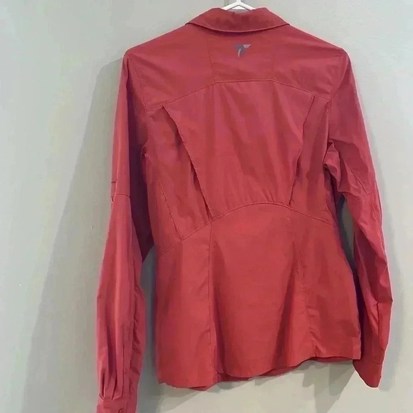 [M]Columbia Titanium Omni-Shade Orange Outdoor/Hiking Button Down  Shirt - Picture 6 of 12